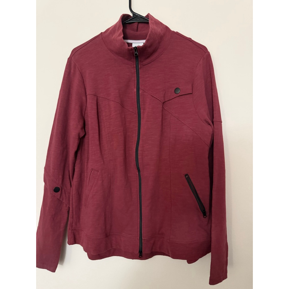 Women's Cabi Red Full Zip Athletic style Jacket L